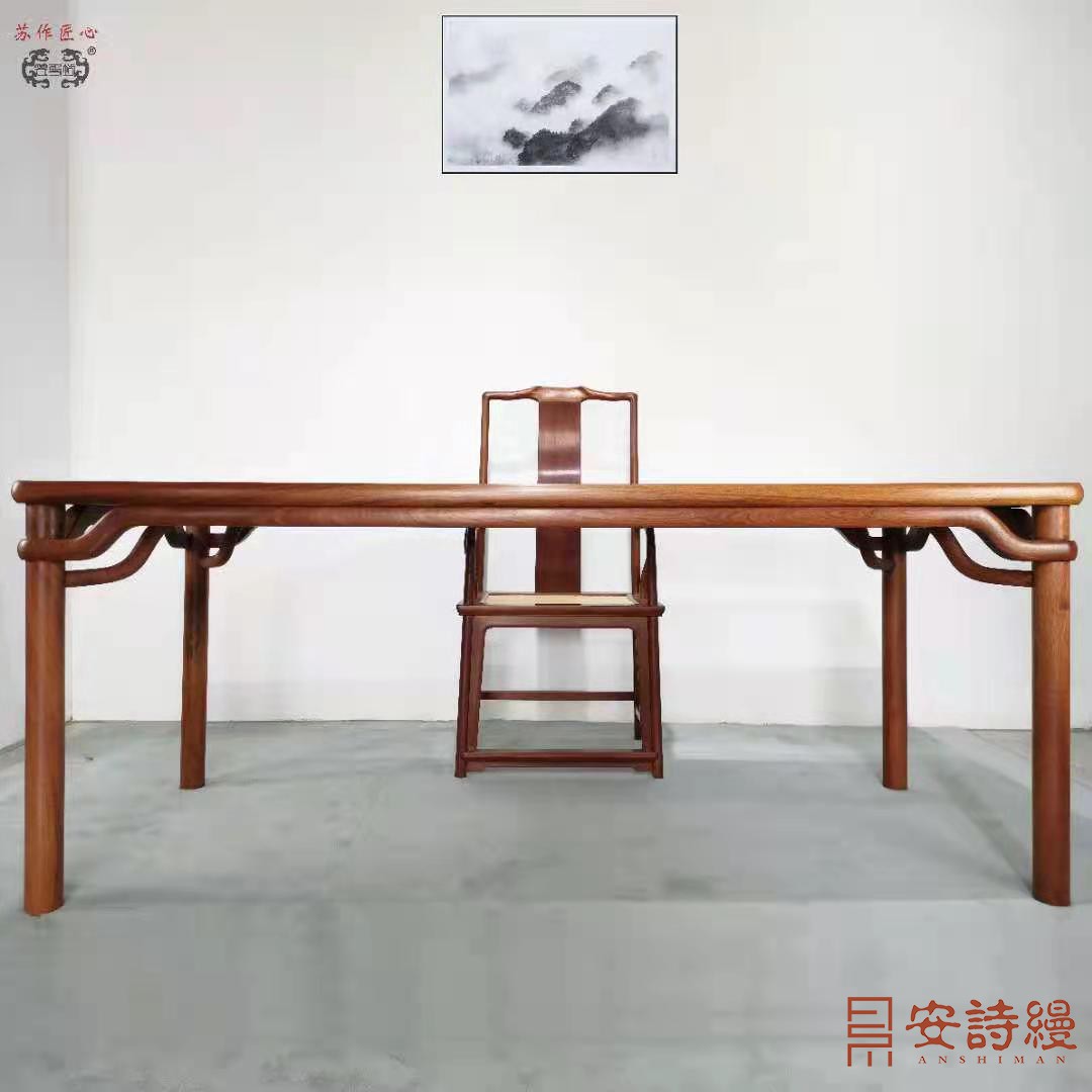 白酸枝明式畫桌兩件套